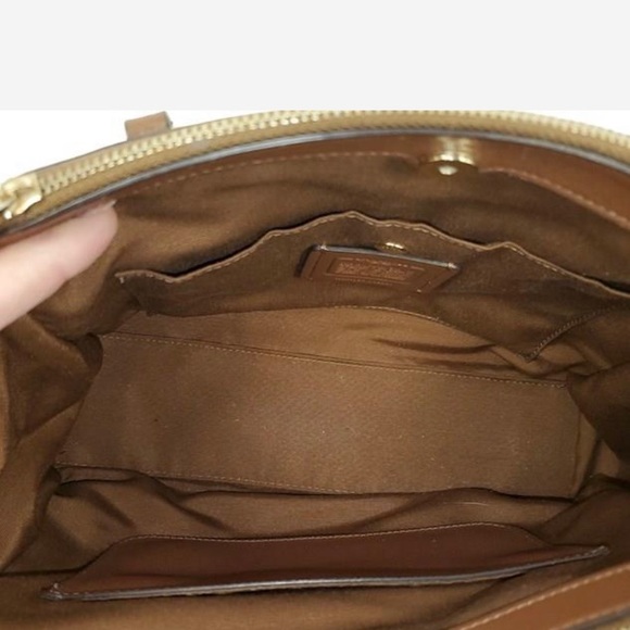 SOLD -COACH Signature Christie Satchel Shoulder Bag Handbag Crossbody, Like New - Picture 7 of 8